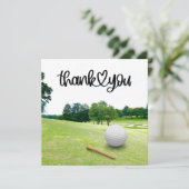 Golf danke Ihnen so viel für den Golfball auf Grün (Stehend Vorderseite)