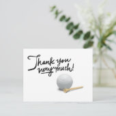 Golf Danke Karte (Stehend Vorderseite)
