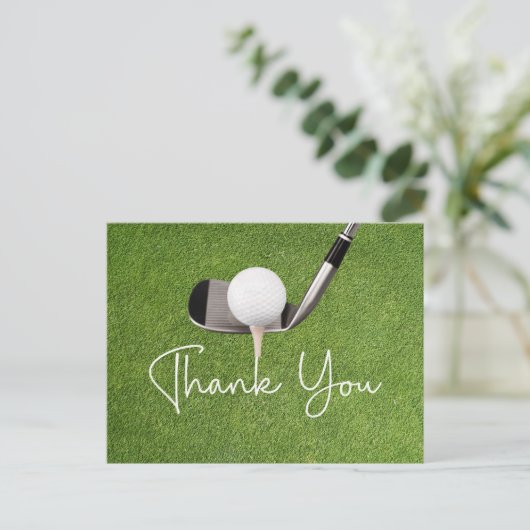 Golf Danke Karte (Stehend Vorderseite)