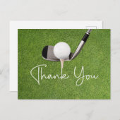 Golf Danke Karte (Vorne/Hinten)