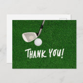 Golf Danke Karte (Vorne/Hinten)