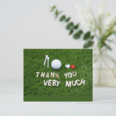 Golf Danke Karte Fairway Dankbarkeit (Stehend Vorderseite)