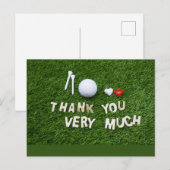 Golf Danke Karte Fairway Dankbarkeit (Vorne/Hinten)
