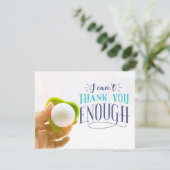 Golf Danke Karte, ich kann Ihnen nicht genug danke (Stehend Vorderseite)