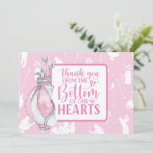 Golf Danke Karte Pink Thema für die Golferin (Stehend Vorderseite)