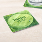 Golf Danke Untersetzer | Eleganter Golfplatz (angewinkelt)