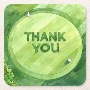 Golf Danke Untersetzer   Eleganter Golfplatz