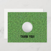Golf danken Ihnen Postkarte (Vorne/Hinten)