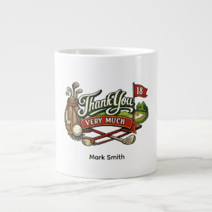 Golf-Dankeschön-Geschenk für Golfer Jumbo-Tasse
