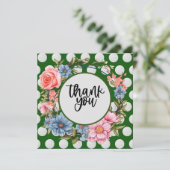 Golf Dankeschön Karte (Stehend Vorderseite)