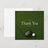 Golf-Dankeschön-Karte Dankeskarte (Vorne/Hinten)
