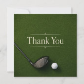 Golf-Dankeschön-Karte Dankeskarte (Vorderseite)