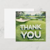 Golf-Dankeschön-Karte  Dankeskarte (Vorne/Hinten)