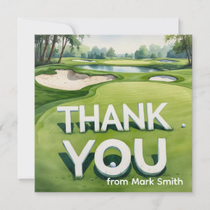 Golf-Dankeschön-Karte Dankeskarte