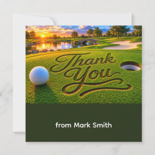 Golf-Dankeschön-Karte Dankeskarte