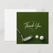 Golf-Dankeschön-Karte Dankeskarte (Vorne/Hinten)