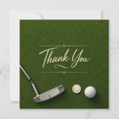 Golf-Dankeschön-Karte Dankeskarte (Vorderseite)