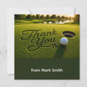 Golf-Dankeschön-Karte Dankeskarte