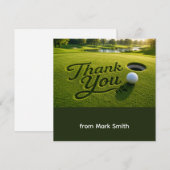Golf-Dankeschön-Karte  Dankeskarte (Vorne/Hinten)