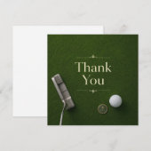 Golf-Dankeschön-Karte Dankeskarte (Vorne/Hinten)