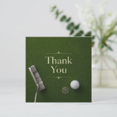 Golf-Dankeschön-Karte Dankeskarte (Stehend Vorderseite)