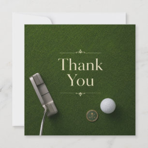 Golf-Dankeschön-Karte Dankeskarte