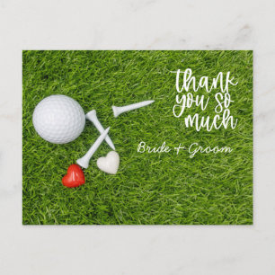 Golf Dankeschön Karte für Golfer Hochzeit