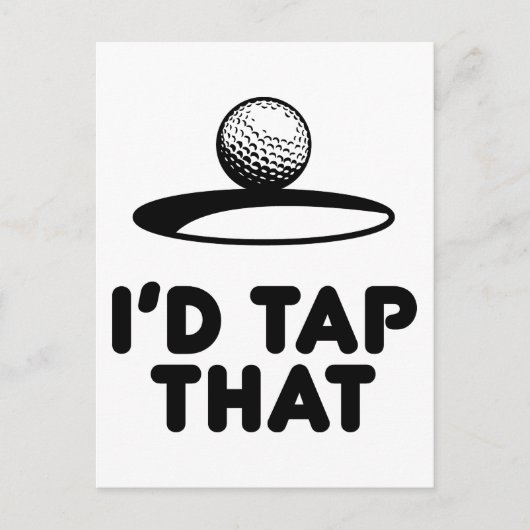 Golf - Das habe ich Gestochen Postkarte (Vorderseite)