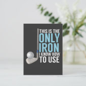 Golf - das ist der einzige Eisen Postkarte (Stehend Vorderseite)