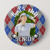 Golf Das ist mein Senior-Spieler Red Blue Button (Vorderseite)