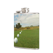 Golf Das Spiel, Vinyl Wrapped Hiask Flask Flachmann (Links)