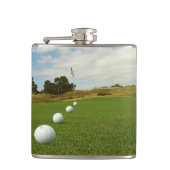 Golf Das Spiel, Vinyl Wrapped Hiask Flask Flachmann (Vorderseite)