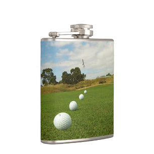 Golf Das Spiel, Vinyl Wrapped Hiask Flask Flachmann