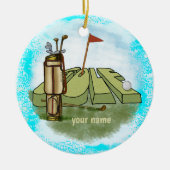 Golf Day-Dekoration Keramik Ornament (Vorne)