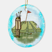 Golf Day-Dekoration Keramik Ornament (Links)