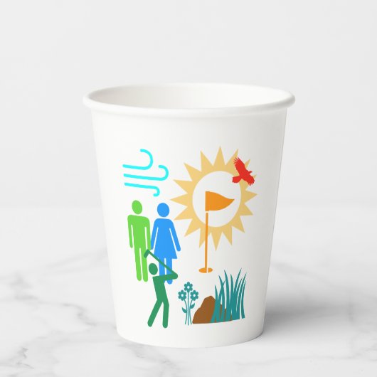 Golf Day Pappbecher (Rückseite)