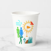 Golf Day Pappbecher (Vorderseite)