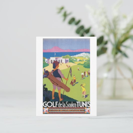 Golf del Soukra Tunis Postkarte (Stehend Vorderseite)