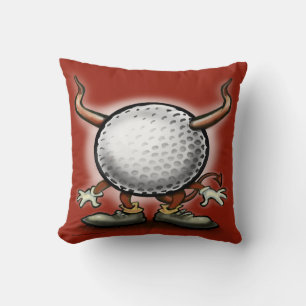Golf Demon Throw Kissen
