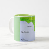 GOLF DER MEXIKO-Tasse Zweifarbige Tasse (Vorderseite Links)