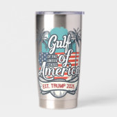 Golf der USA - Trump - Amerikanische Flagge 2025 Thermobecher (Links)