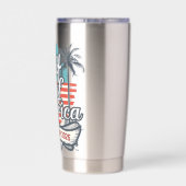 Golf der USA - Trump - Amerikanische Flagge 2025 Thermobecher (Rückseite)