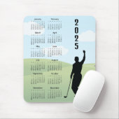 Golf Design 2025 Kalender Magnetkarte Mousepad (Mit Mouse)