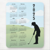 Golf Design 2025 Kalender Mousepad (Vorne)