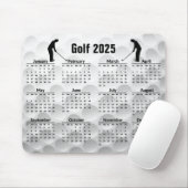 Golf Design 2025 Kalender Mousepad (Mit Mouse)