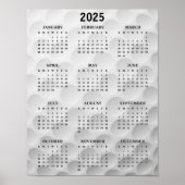 Golf Design 2025 Kalender-Poster Poster (Vorne)