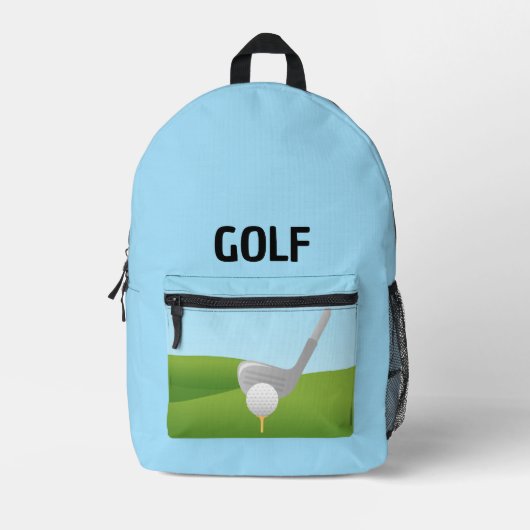 Golf Design Back Pack Bedruckter Rucksack (Vorderseite)