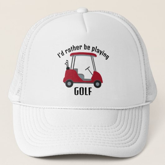 Golf Design Hat Truckerkappe (Vorderseite)