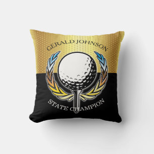 Golf-Design mit Kranz-Wurfkissen Kissen
