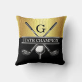Golf Design mit Kreidekissen Kissen (Rückseite)
